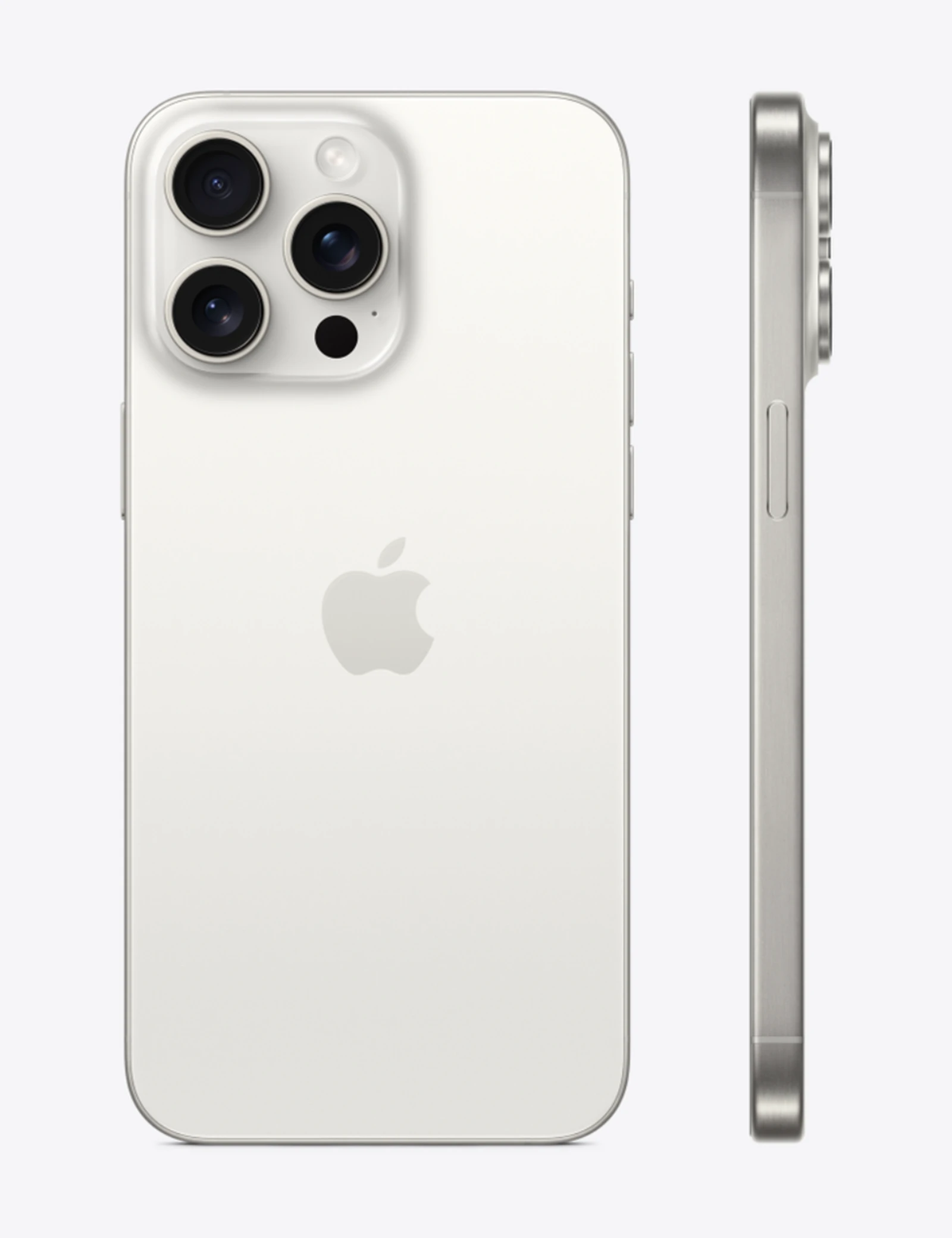 iPhone 15 Pro Max 256GB — Titane blanc — vue 2