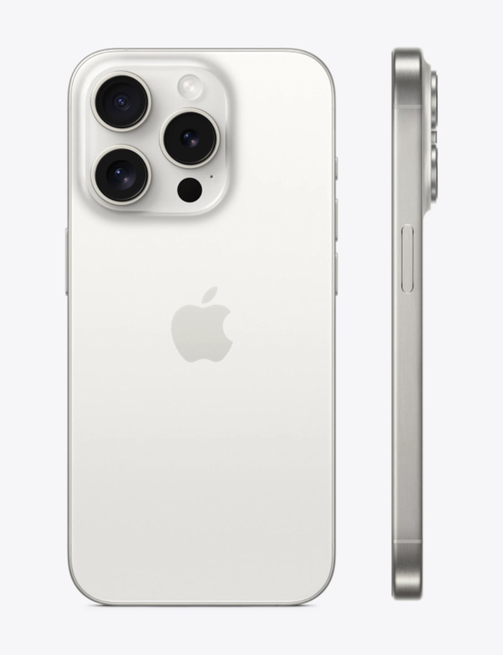 iPhone 15 Pro 128GB — Titane blanc — vue 2